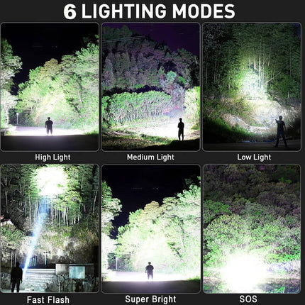 Rechargeable Flashlights High Lumens, Flashlight for Power Outages and Camping