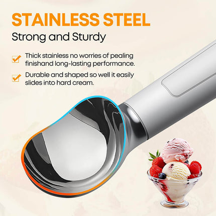 Rechargeable Heated Ice Cream Scoop, Electric Ice Cream Scoops for Hard Ice Cream Gelato and Sorbet – image 4
