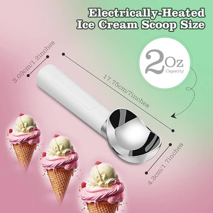 Rechargeable Heated Ice Cream Scoop, Electric Ice Cream Scoops for Hard Ice Cream Gelato and Sorbet – image 6