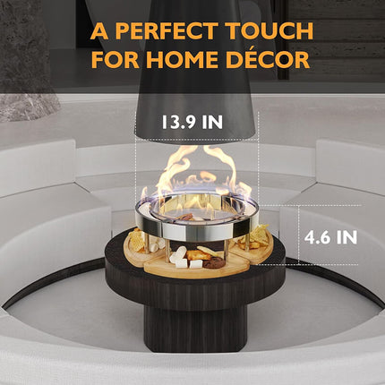 Smokeless Fire Pit Tabletop, Portable Fire Pit for Patio