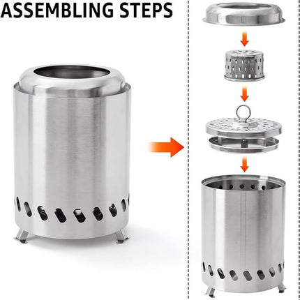 Smokeless Fire Pit, Tabletop Portable Fire Pit for Outdoor – image 4