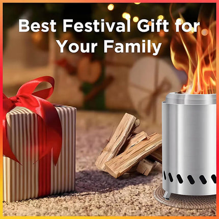Smokeless Fire Pit, Stainless Steel Wood Burning Fire Pit for Camping and Patio – image 11