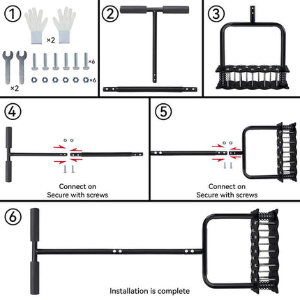 Manual Lawn Aerator Tool with 14 Spikes, Spike Lawn Aerator for Compacted Soil – image 8
