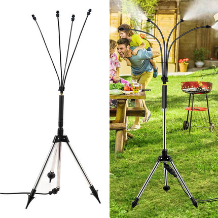 Patio Mister with Tripod, Outdoor Misting System for Backyard Cooling, Standing Outdoor Mister for Garden and Pool