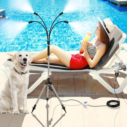 Patio Mister with Tripod, Outdoor Misting System for Backyard Cooling