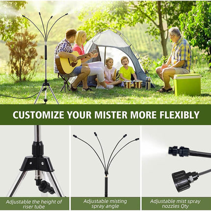 Patio Mister with Tripod, Standing Outdoor Mister for Garden and Pool