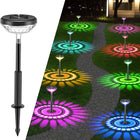 Outdoor Solar Lights for Garden, Mandala Solar Pathway Lights, Waterproof Solar Yard Lights for Walkway 6 Pack