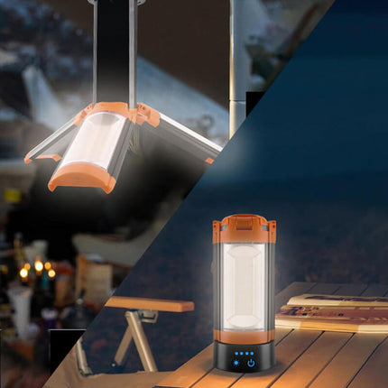 LED Work Light with Tripod Stand, Rechargeable Outdoor Lantern for Camping and Emergencies