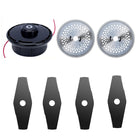 Weed Wacker Blades, Brush Cutter Blade Set with 8 and 9 Inch Metal Blades, Weed Eater Attachment and Trimmer Head