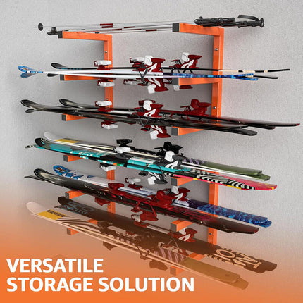 Wall Mounted Storage Rack, Foldable Garage Storage Rack