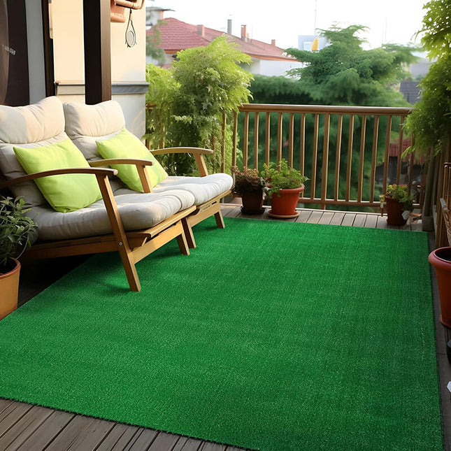 Artificial Grass for Patio, Fake Grass Turf Roll for Balcony