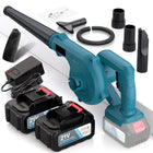 Cordless Leaf Blower Vacuum, Handheld Leaf Blower with 2 Batteries, Electric Yard Blower for Leaves and Snow