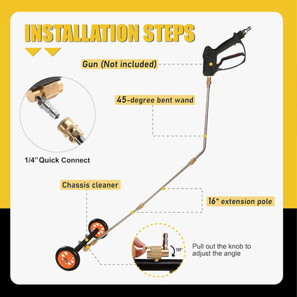 Undercarriage Pressure Washer Attachment, Car Undercarriage Cleaner – image 9