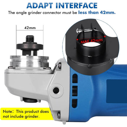 Belt Sander Attachment for Angle Grinder, Handheld Belt Sander Conversion Kit with Sanding Belts – image 6