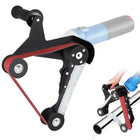Belt Sander Attachment for Angle Grinder, Handheld Belt Sander Conversion Kit with Sanding Belts, Rust Removal Tool