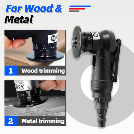 Deburring Tool Pneumatic Air Tools, 2 in 1 Mini Chamfering Tool with R and C Blades