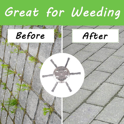 Weed Eater Head 6 Inch Metal, Weed Trimmer Head for 3 in 1 Grass Trimmer