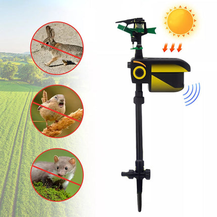 Motion Activated Sprinkler Solar Powered, Animal Deterrent Sprinkler for Garden