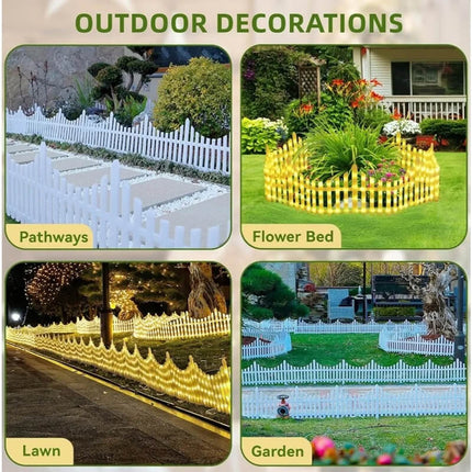 Outdoor Solar Garden Lights for Yard and Flower Beds, Solar Pathway Lights 8 Pack – image 6