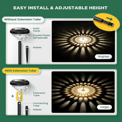 Outdoor Solar Lights for Garden, Mandala Solar Pathway Lights – image 6