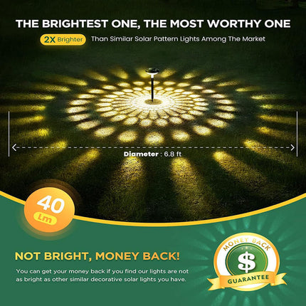 Outdoor Solar Lights for Garden, Waterproof Solar Yard Lights for Walkway 6 Pack – image 5