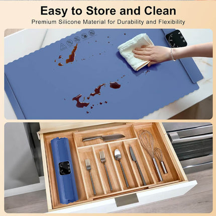 Food Warming Mat with Adjustable Temperature, Portable Food Warmer with Timer
