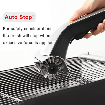 Grill Brush Electric Steam, Rotating Grill Cleaning Brush with 2 Heads – image 4