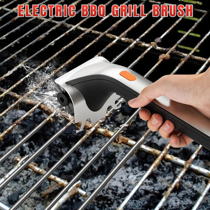 Grill Brush Electric Steam, Rotating Grill Cleaning Brush with 2 Heads