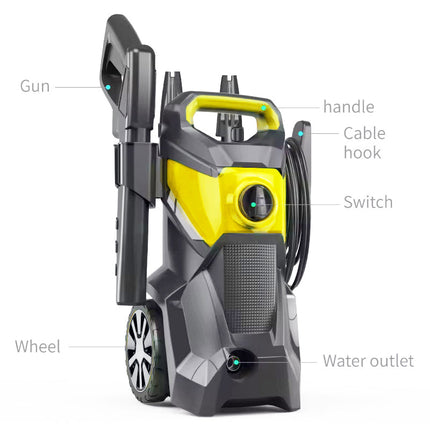 Electric Pressure Washer 2000W, Car and Driveway Pressure Washer – image 9