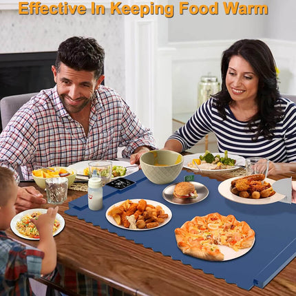 Food Warming Mat with Adjustable Temperature, Electric Warming Tray for Buffet