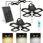 Solar Outdoor Lights for Shed, Solar Barn Light with Motion Sensor and Remote, Solar Garage Light for Chicken Coop