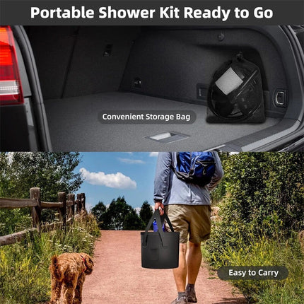 Portable Shower for Camping, Rechargeable Camp Shower Pump – image 4