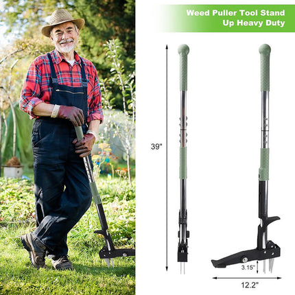Stand Up Weed Puller Tool with Long Handle, Dandelion Puller for Yard – image 7