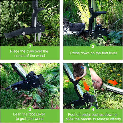 Stand Up Weed Puller Tool with Long Handle, Weed Removal Tool for Lawn, Garden Weeding Tool – image 8