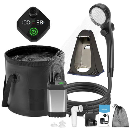 Portable Shower for Camping, Rechargeable Camp Shower Pump – image 10