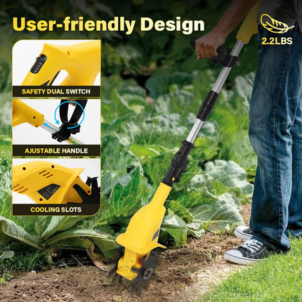 Cordless Garden Tiller, Battery Powered Tiller – image 7
