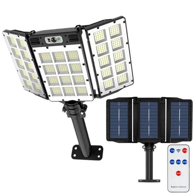 Outdoor Solar Lights, Solar Street Light with Motion Sensor and Remote, Motion Activated Light, Outdoor Lighting