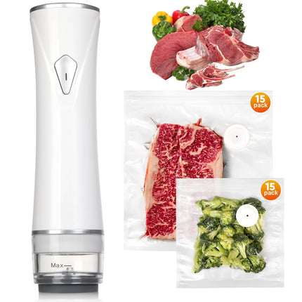Vacuum Sealer with Bags, Compact Cordless Food Vacuum Sealer Machine