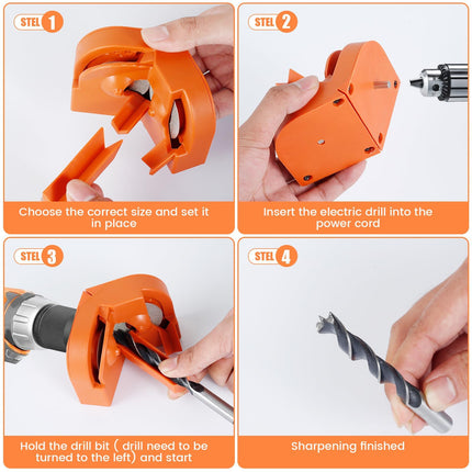 Electric Drill Bit Sharpener with Grinding Wheel, Compact Tool Sharpener for Scissors – image 9