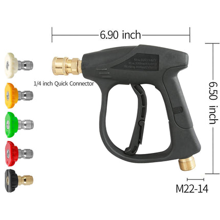 Pressure Washer Gun with 5 Nozzle Tips