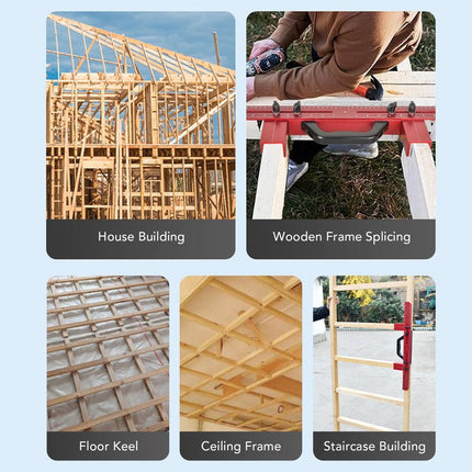 Woodworking Jig for Framing Layout, Carpenter Tool for Stud Spacing and Cabinets