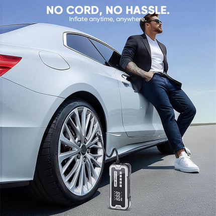 Portable Tire Inflator with Power Bank and LED Light – image 8
