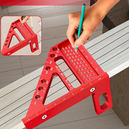 Multi Angle Carpenter Square Ruler, Angle Measuring Tool for Woodworking