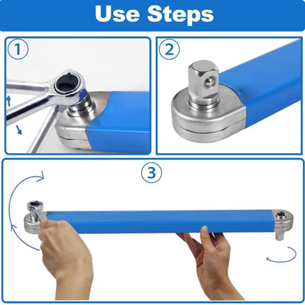 Offset Extension Wrench Set, Socket Extension Wrench for Tight Spaces – image 7