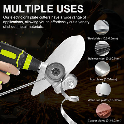 Sheet Metal Cutter Drill Attachment, Metal Cutting Tool – image 4