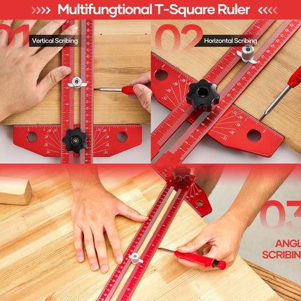 T Square Ruler, Angle Finder Tool – image 4