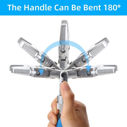 Adjustable Wrench 10 Inch, Ratchet Wrench with 180 Degree Folding Head – image 5