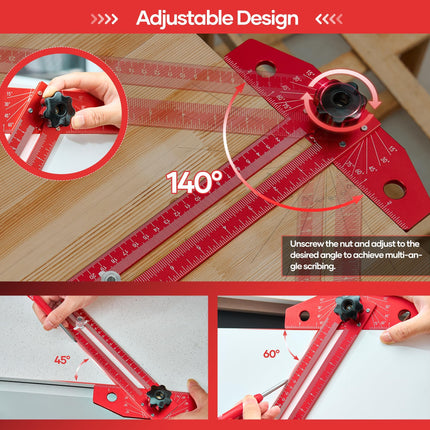 T Square Ruler, Angle Protractor Ruler – image 5