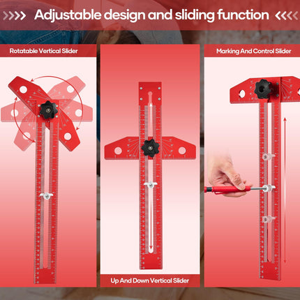 T Square Ruler, Carpenter Tools – image 6