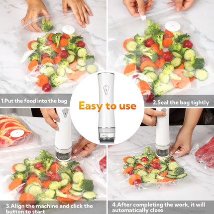 Vacuum Sealer with Bags, 30 Reusable Vacuum Seal Bags for Food Storage – image 15